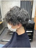 波巻きスパイラル 波巻きパーマ ショート メンズカット/葛西