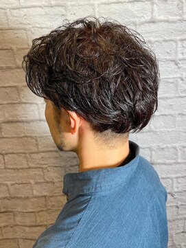 銀座マツナガ 新宿野村ビル店 かきあげツーブロック刈り上げ