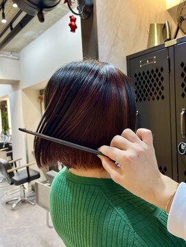 ヴァイス 渋谷店(VAICE) アンブレラカラー/レッド/ブラック[渋谷/前髪カット/ブリーチ]