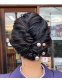 卒業式参列のヘアセット&着付け