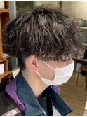波巻きスパイラルパーマメンズマッシュツイストスパイラルパーマ