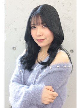 キャパ セントラル 天神 大名店(CAPA central) 美髪ストレート　シースルーバング　顔周りアレンジ　ヨシンモリ