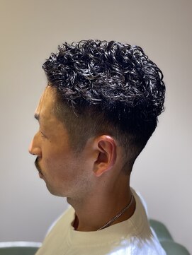 エクファフォーメン(EX-FA FOR MEN) ダークアッシュ/アッシュブラック/カルマパーマ/ベリーショート