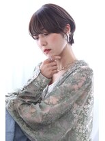ヘアリゾート バレンタイン(hair+resort valentine) 【10代20代30代】前髪あり×ひし形ショートボブ