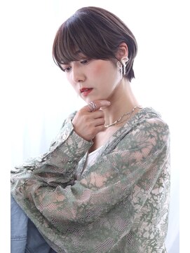 ヘアリゾート バレンタイン(hair+resort valentine) 【10代20代30代】前髪あり×ひし形ショートボブ