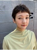 似合わせ前髪　外国人風ベリーショート