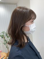 ガーデンヨコハマエスト(GARDEN YOKOHAMA est)&nbsp;ミディアム　レイヤー　ベージュ　前髪　小顔　ボブルフ