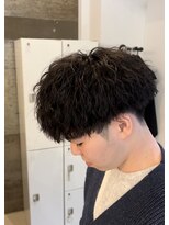 メンズギフト(men's GIFT)&nbsp;刈り上げツーブロックツイストスパイラルパーマメンズマッシュ