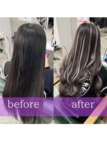 メルシー 福岡天神店(Merci)&nbsp;カラー+エクステ[エクステ/シールエクステ/インナーエクステ]