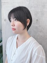 ラウンジ モリオ イケブクロ(Lounge MORIO Ikebukuro)&nbsp;＊耳かけショートボブ丸みショート前下がりショートボブ前髪あり
