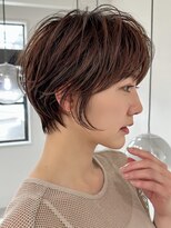 ロンドエニカ 大宮(Lond enika)&nbsp;グランマッシュ/細めハイライト/ショート/白髪ぼかし/前髪/大宮