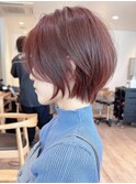 ひし形ボブ韓国ボブくびれボブレイヤーボブミディアムショート