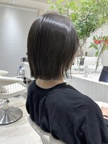 エンス 銀座(Ence)&nbsp;ココアブラウン/ミディアムレイヤー/オリーブグリーン/黒髪/銀座