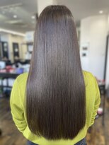 美容室 夢先案内&nbsp;ブリーチなしオリーブグレージュ艶カラー