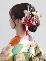 ティアトロアンドリミテバイティアトロ(teatro&limite by teatro)&nbsp;シニヨン お団子ヘア ヘアアレンジ 着物へア 20代