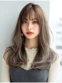 レイヤーカット髪質改善カラーブリーチなしダブルカラー韓国