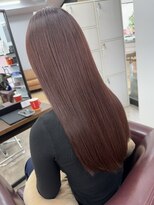 リシャルム 新保店(Re charme) 【艶感アップ】レッドブラウン美髪ロング