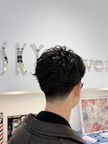 スカイマスターバーバー 渋谷(SKY MASTER BARBER)&nbsp;無造作ショートパーマ[渋谷/理容室/メンズ/スパイラルパーマ]