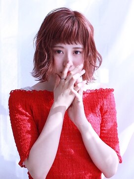 アルクバイネオリーブ 荻窪店(arc by neolive) ミディアム×ベリーピンク☆arc by neolive 荻窪