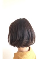 ヘアーデザイン ルネッタ(Hair Design Lunetta)&nbsp;ふんわり内巻きボブ×アッシュブラック