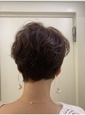 ベリーショート☆ベビーピンクでツヤっぽく雰囲気のあるスタイル