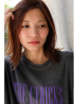 スリー スタンド(THREE STAND) THREE オレンジベージュ　ヘルシー外ハネボブ