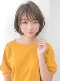 【to/na】宮崎えりな　ひし形小顔ショートボブ大人かわいい