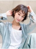 mowen 南堀江 クールショート×オリーブカラー×大人可愛い