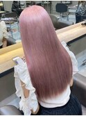 ba1775透明感暗髪ベビーピンクグラデーションモーブセシルカット
