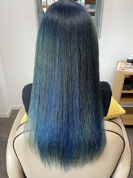 ファーチ(Fir-chi) Blue blackグラデーションカラー