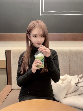 フツーロ 栄(FUTURO) 髪質改善 ピンクベージュ ハイトーンヘア エクステ プルエクステ