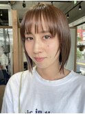 透明感カット × 儚げバング（田岡）