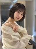 シルキーベージュ×グレージュカラー【髪質改善/縮毛矯正】