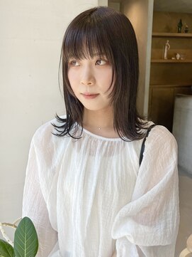 ヘアー アイス ルーチェ(HAIR ICI LUCE) ブリーチなし ダブルカラー グレージュ /落合