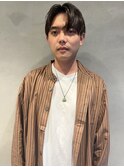 表参道メンズカット/かき上げバング/センターパート