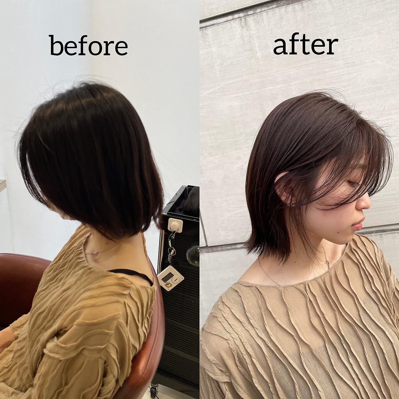 IJK 表参道 韓国風「顔周りレイヤーボブ」