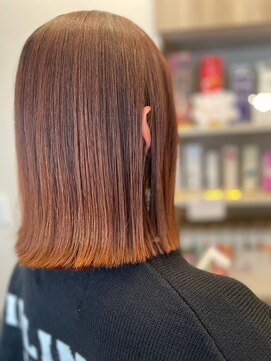 ルーシャス ヘアー 岐阜店(Luscious HAIR) 切りっぱなしボブ/髪質改善トリートメント/秋カラーぷつっとボブ