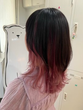 ナンバー ユアイロ 川崎(N° uairo) 【末安】インナーカラーpink