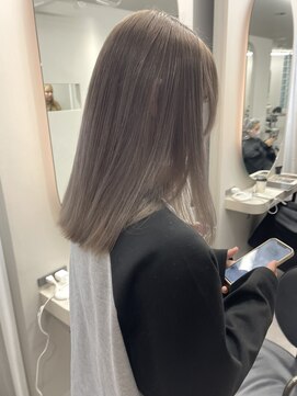天神美容室 『福岡美容室/ayana』ケアブリーチで作る艶ハイトーン!