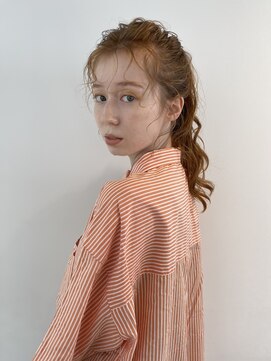 トレンチ(TRENCH) オレンジ×ポニーテール　　　TRENCH