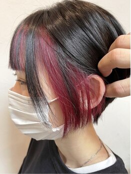 テフ(tefu)の写真/流行りのデザインカラーケアブリーチ使用で圧倒的ダメージレス☆透明感×艶が叶うカラーをご提案◎