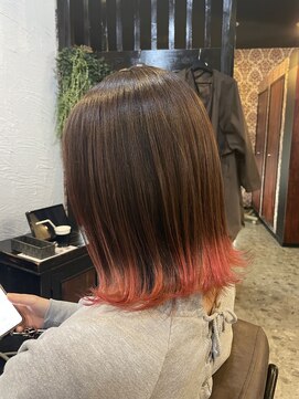 ヘアリゾート マンゴスティン(hair resort Mangosteen) 裾カラー