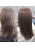 グレイヘアも潤う髪質改善カラー施術