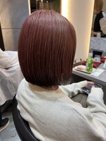 ミチオノザワヘアサロンギンザ 静岡店(Michio Nozawa HAIR SALON Ginza) フルブリーチから、スモーキーピンクと裾カラー