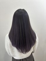 ラビス クローバー(Lovis clover) ショートボブ ニュアンスカラー センターパート