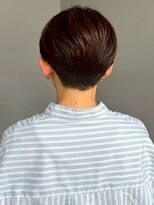 ナカオコアフュール(NAKAO COIFFURE)&nbsp;刈り上げショートマッシュ ハンサムショート ベージュ
