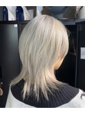 White × wolf cut