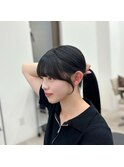髪質改善 艶髪 愛され 韓国風 前髪カット 小顔 梅田