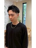 ビジネスカジュアル◎刈り上げツーブロック束感モテる黒髪20代