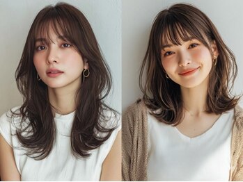 ルチナ 秦野(Lucina)の写真/小顔の黄金比は顔周りが決め手!"最近,可愛くなった？"そんなお顔周りを創ります*[秦野/イルミナ/Wカラー]